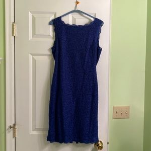 Adrianna Papell lace dress with exposed zipper